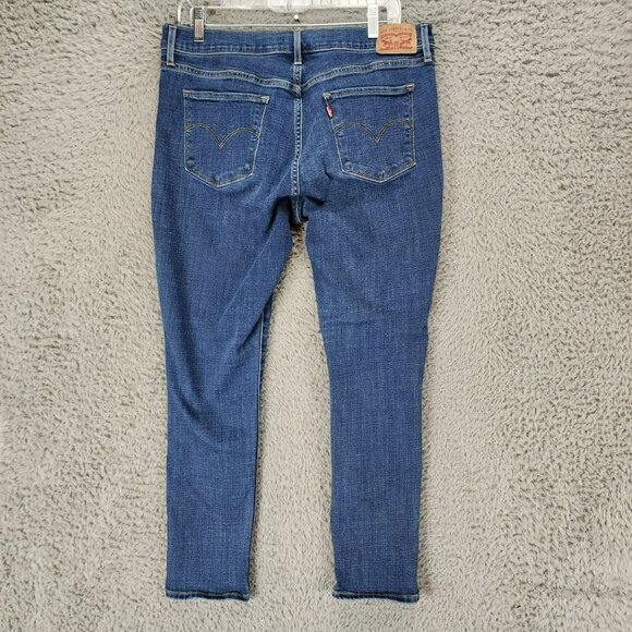 Levis Jeans Womens 32 311 Medium Wash Stretch Mid Rise Shaping Skinny - Picture 1 of 16